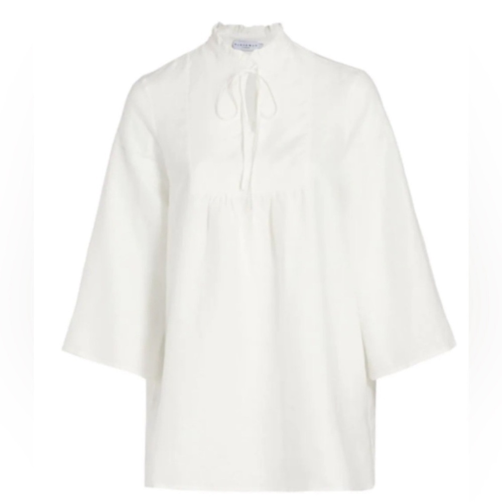 Harshmans Arab split Neck Tunic Dress in White Size L
100% Linen - Picture 2 of 2